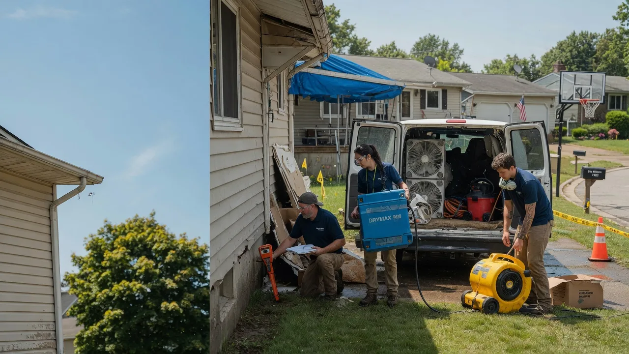 Ceiling Leak Cleanup in Thompson, PA near me